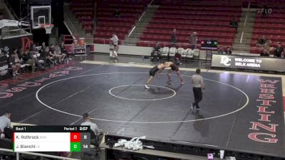 165 lbs Finals (2 Team) - Joseph Bianchi, Little Rock vs Keegan Rothrock, Brown