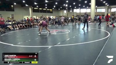 126 lbs Round 2 (6 Team) - Jake Martin, West Georgia WC vs Braden Carroll, Mississippi Mayhem