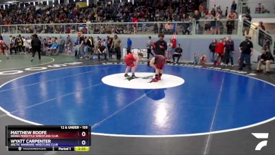 135 lbs Round 2 - Matthew Roofe, Nikiski Freestyle Wrestling Club vs Wyatt Carpenter, Arctic Warriors Wrestling Club