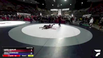 106 lbs Quarterfinal - Aiden Aguilar, Wolf Pack WC vs Diego Rodriguez, California