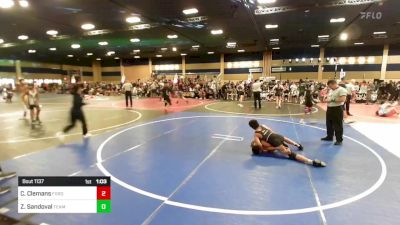 102 lbs Round Of 16 - Caleb Clemans, Ford Dynasty WC vs Zeke Sandoval, Team So-Cal WC
