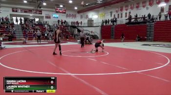 140 lbs Semifinal - Hanna Lacina, West Branch vs Lauren Whitney, Clinton