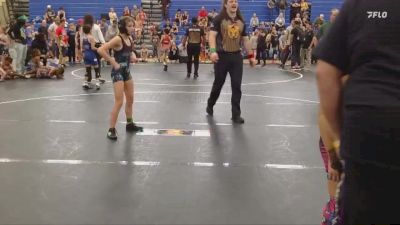 70/75 Round 1 - Jayliannes Hardguittini, Mighty Warriors Wrestling Acad vs Roxanna Hannah, KC Elite Training Center