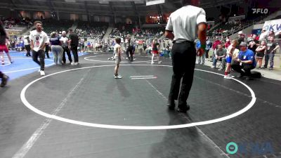 55 lbs 7th Place - Kolson Leslie, Choctaw Ironman Youth Wrestling vs Barrett Ellis, Salina Wrestling Club