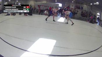 173 lbs Cons. Round 2 - Preston Burbach, Central City Jr. Wrestling vs Brennan Allen, Mustang Wrestling Club