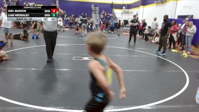 55 lbs Round 3 - Liam Niedbalec, Mighty Warriors Wrestling Acad vs Joel Manson, Mighty Warriors Wrestling Acad