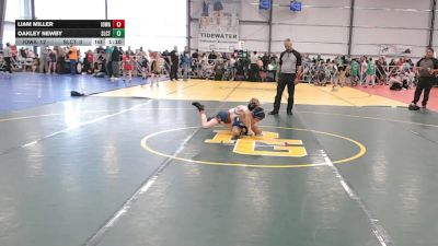 56 lbs Round 4 - 1:30pm Friday - Liam Miller, Iowa Black vs Oakley Newby, Select