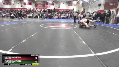 150 lbs Cons. Round 2 - Jayden Haygood, St Francis vs Fabricio Alvarez, Half Moon Bay