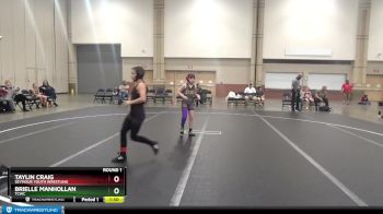 80-90 lbs Round 1 - Brielle Manhollan, TCWC vs Taylin Craig, Seymour Youth Wrestling