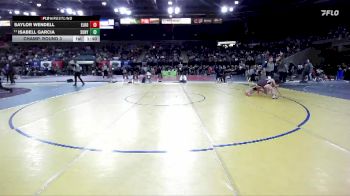 125 lbs Champ. Round 3 - Isabell Garcia, Sunnyside vs Saylor Wendell, Elko