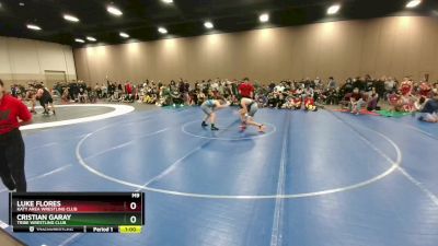 127-130 lbs Round 2 - Luke Flores, Katy Area Wrestling Club vs Cristian Garay, Tribe Wrestling Club