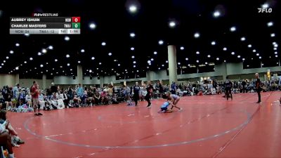 85 lbs Quarters & 1st Wb (16 Team) - Aubrey Ishuin, NC National Team vs Charlee Masters, TWA #1