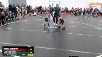 50 lbs Quarterfinal - Adriel Robinson, Suplex City Raptors vs Leon Niemiera, Cobra Wrestling Club