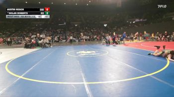 6A Boys 113 lbs Cons. Round 4 - Nolan Roberts, West Linn Boys vs Austin Hosch, Sunset Boys