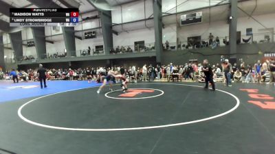 Junior Girls FS - 135 lbs Quarters - Madison Watts, WA vs Lindy Strowbridge, WA