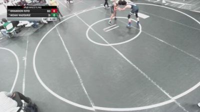 144 lbs Champ. Round 2 - Brandon Kito, Rowland High School vs Noah Vazquez, 3g