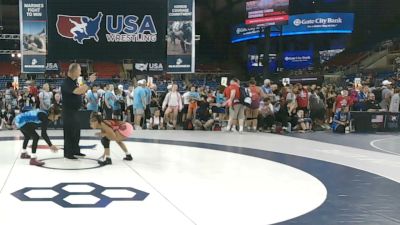 95 lbs Champ. Rd Of 16 - Alysa Patel, New Jersey vs Aamina Ajaz, Michigan