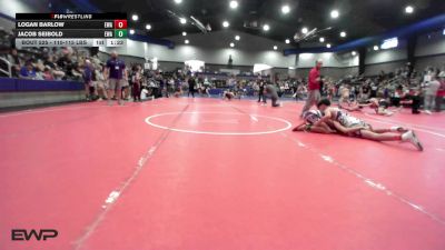 110-115 lbs 3rd Place - Logan Barlow, Eagles Wrestling Academy vs Jacob Seibold, Eagles Wrestling Academy