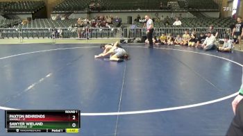 131 lbs Round 1 (4 Team) - Sawyer Wieland, Independence vs Paxton Behrends, Waverly