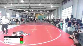 86 lbs Consolation - William Max, Savage House WC vs Gunner Barron, BlackCat WC