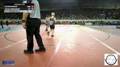 140 lbs Round Of 32 - Kutter Doucet, Comanche MS vs Julian Hernandez, Little Axe Takedown Club