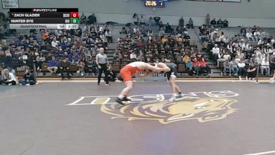 285 lbs Quarterfinal - Zach Glazier, St. Cloud State vs Hunter Bye, Upper Iowa