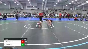 75 lbs Semifinal - Jake Benyo, MatHawks vs Shiloh Joyce, Revival Black