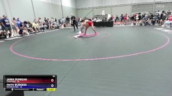 130 lbs Placement Matches (16 Team) - Jania Dunigan, Texas Red vs Faith Burgess, Michigan Red