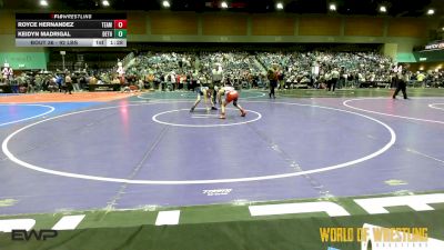 92 lbs Round Of 16 - Royce Hernandez, TEAM PRIDE ACADEMY vs Keidyn Madrigal, Dethrone