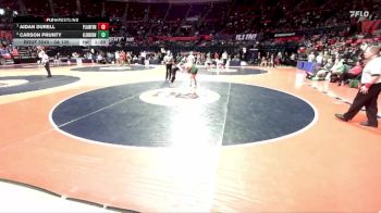3A 126 lbs Cons. Round 2 - Aidan Durell, Plainfield (North) vs Carson Prunty, Glen Ellyn (Glenbard West)
