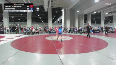 65 lbs Cons. Round 3 - Timothy Plamondon, Viking Wrestling Club (IA) vs Brody Byers, Harrah Wrestling Club