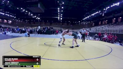 184 lbs Round 3 (4 Team) - Dylan Russo, Wisconsin vs Aidan Brenot, North Dakota State