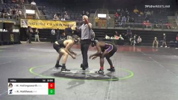 141 lbs Prelims - Wesley Hollingsworth, East Carolina University vs Ryan Matthews, University Of Akron