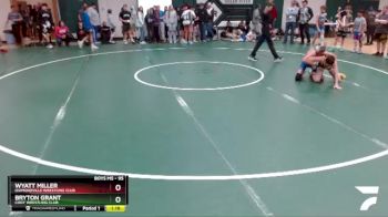 95 lbs Champ. Round 2 - Wyatt Miller, Diamondville Wrestling Club vs Bryton Grant, Cody Wrestling Club