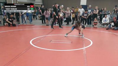 47.4-50.4 lbs Semis - Roxy Robles, Brighton Wrestling Club vs Brilea Adams, Oklahoma