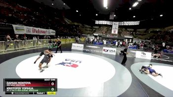 157 lbs Champ. Round 2 - Damian Montoya, Red Wave Wrestling vs Kristofer Yopihua, De La Salle High School Wrestling