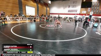 115 lbs Champ. Round 1 - Aubree Clifton, Evanston vs Andrea Valenza, Lingle-Ft. Laramie/Southeast