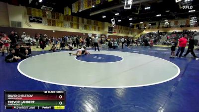 87 lbs 1st Place Match - Trevor Lambert, Mantanona TC vs David Cheltsov, Savage House