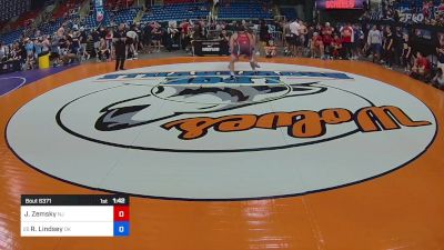 215 lbs Rnd Of 64 - Jake Zemsky, NJ vs Redmond Lindsey, OK