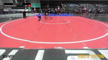 90 lbs Consi Of 8 #1 - Matthew Bravo, Outlaws Wrestling Club vs Eli Sassa, No Limits Wrestling Club