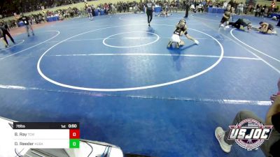 76 lbs Quarterfinal - Bennett Ray, Team Conquer Wrestling vs Dusty Reeder, Husky Wrestling Club