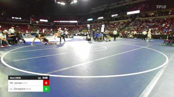 120 lbs 5th Place - Me`Kala James, Central vs Lauren Zaragoza, Brawley