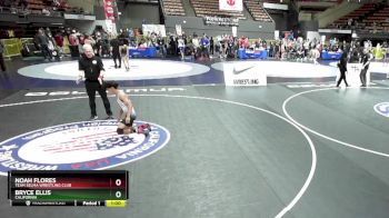 110 lbs Cons. Round 3 - Bryce Ellis, California vs Noah Flores, Team Selma Wrestling Club