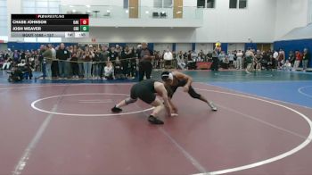 157 lbs Cons. Round 1 - Chase Johnson, Oakton vs Josh Weaver, Cedar Cliff