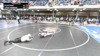 106 lbs Champ. Round 3 - Lukas Thompson, Glenbard North vs Cullen Parks, Bourbonnais