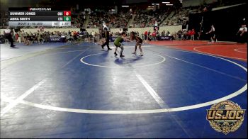 65 lbs Round Of 16 - Summer Jones, Cowboy Wrestling Club vs Abra Smith, Comanche Takedown Club