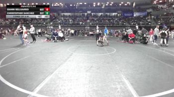 85 lbs Consi Of 8 #1 - Gianni Belluardo, North Bergen vs Christopher Sanchez, Buxton (NJ)