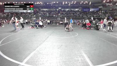 85 lbs Consi Of 8 #1 - Gianni Belluardo, North Bergen vs Christopher Sanchez, Buxton (NJ)