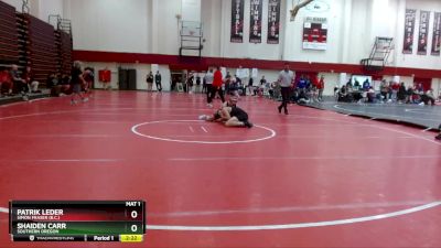 165 lbs Cons. Round 4 - Patrik Leder, Simon Fraser (B.C.) vs Shaiden Carr, Southern Oregon