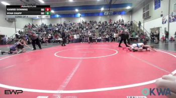 55 lbs Consi Of 4 - Kamrei Downing, Berryhill Wrestling Club vs Ryan Chupp, Bartlesville Wrestling Club